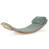 SWobbel Deck and Pillow in a Soft Sea colour and Corduroy fabric shown on Wobbel Board | Conscious Craft 